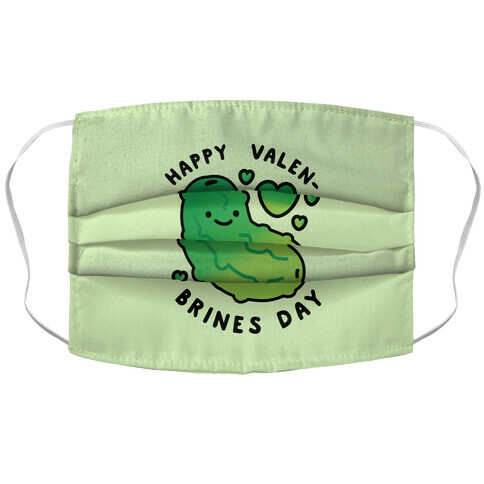 Happy Valen-Brines Day Accordion Face Mask