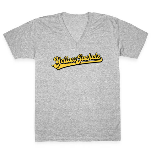 Yellow Jackets Parody V-Neck Tee Shirt