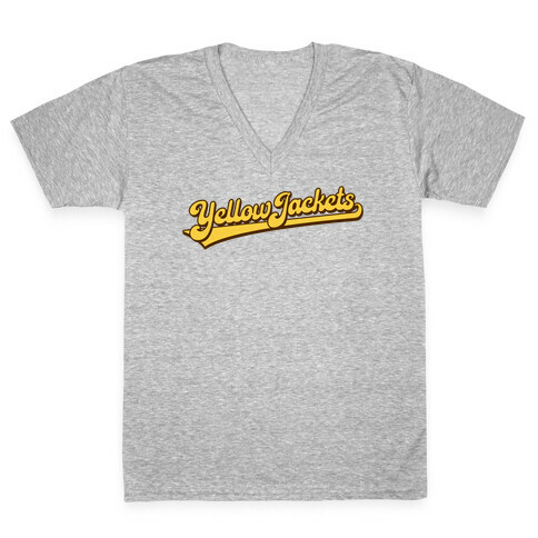 Yellow Jackets Parody V-Neck Tee Shirt