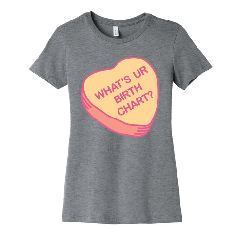 What's Ur Birth Chart? Candy Heart Womens T-Shirt