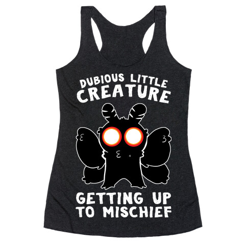 Dubious Little Creature Mothman Racerback Tank Top