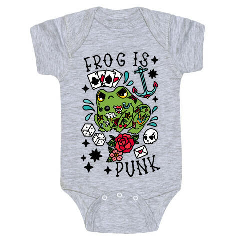 Frog Is Punk Baby One-Piece