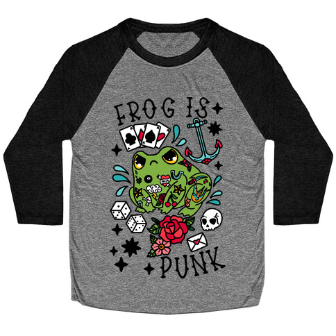 Frog Is Punk Baseball Tee