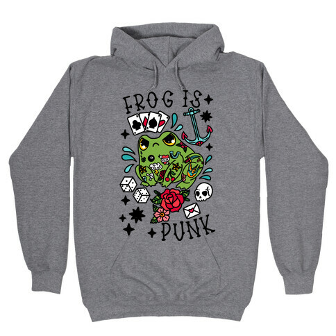 Frog Is Punk Hooded Sweatshirt