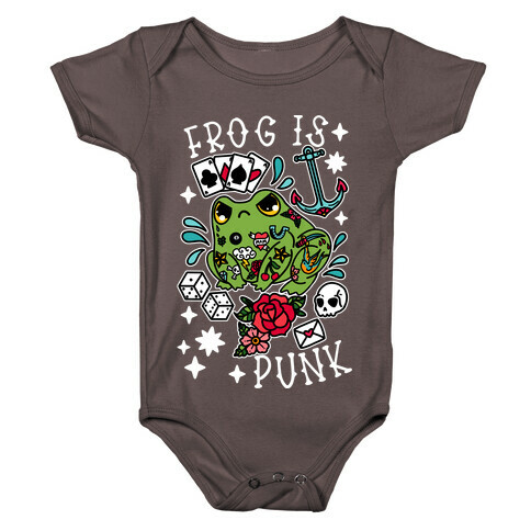 Frog Is Punk Baby One-Piece