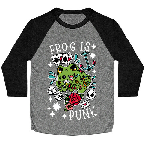 Frog Is Punk Baseball Tee