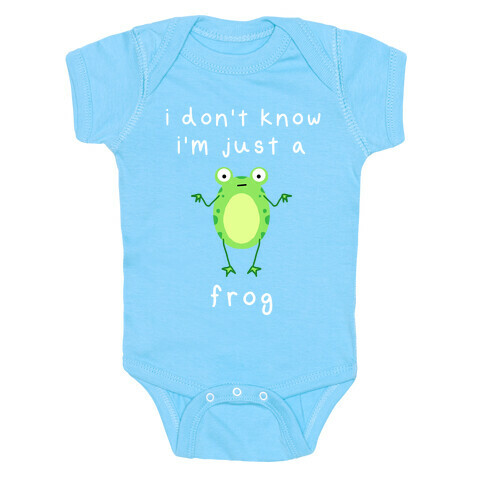 I Don't Know I'm Just A Frog Baby One-Piece