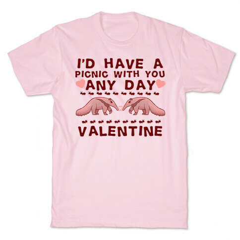 I'd Have A Picnic With You Any Day Valentine T-Shirt