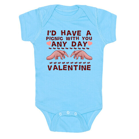 I'd Have A Picnic With You Any Day Valentine Baby One-Piece