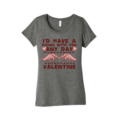 I'd Have A Picnic With You Any Day Valentine Womens T-Shirt