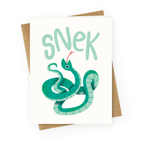 Snek Greeting Card