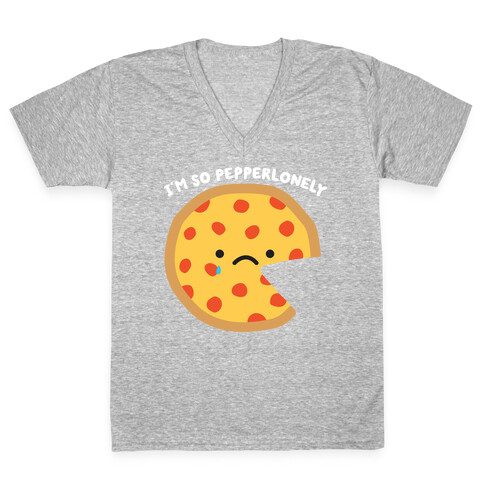 Pepperlonely Pizza V-Neck Tee Shirt