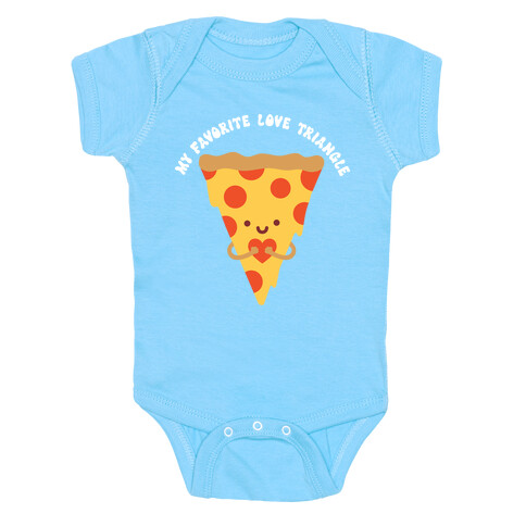 My Favorite Love Triangle (Pizza) Baby One-Piece