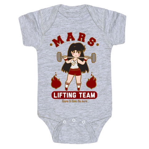 Mars Lifting Team Parody Baby One-Piece