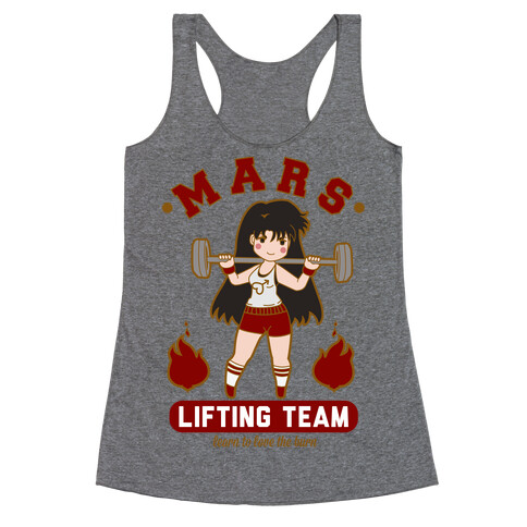 Mars Lifting Team Parody Racerback Tank Top