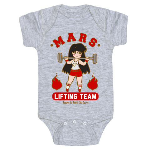 Mars Lifting Team Parody Baby One-Piece