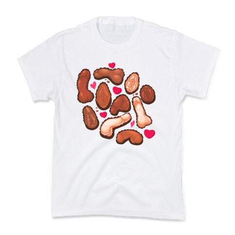 NSFW Valentine's Chocolates Pattern Kids T-Shirt