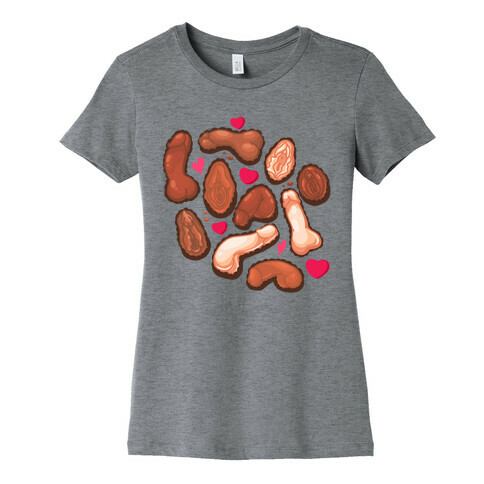 NSFW Valentine's Chocolates Pattern Womens T-Shirt