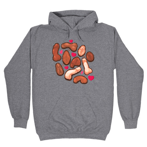 NSFW Valentine's Chocolates Pattern Hooded Sweatshirt