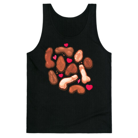 NSFW Valentine's Chocolates Pattern Tank Top