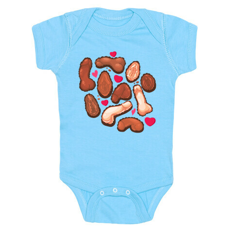 NSFW Valentine's Chocolates Pattern Baby One-Piece