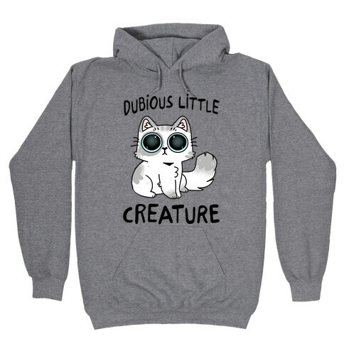 Dubious Little Creature Cat Hooded Sweatshirt