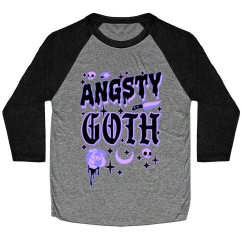 Angsty Goth  Baseball Tee