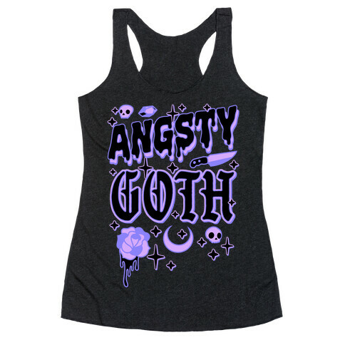 Angsty Goth  Racerback Tank Top