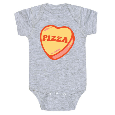 Pizza Candy Heart Baby One-Piece