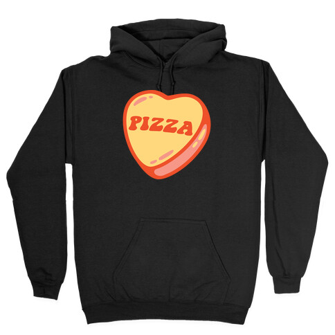 Pizza Candy Heart Hooded Sweatshirt