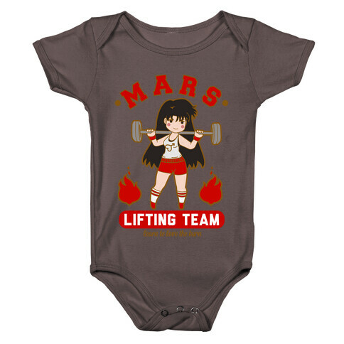 Mars Lifting Team Parody Baby One-Piece