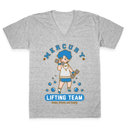 Mercury Lifting Team Parody V-Neck Tee Shirt