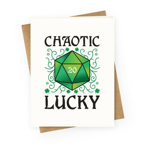 Chaotic Lucky Greeting Card