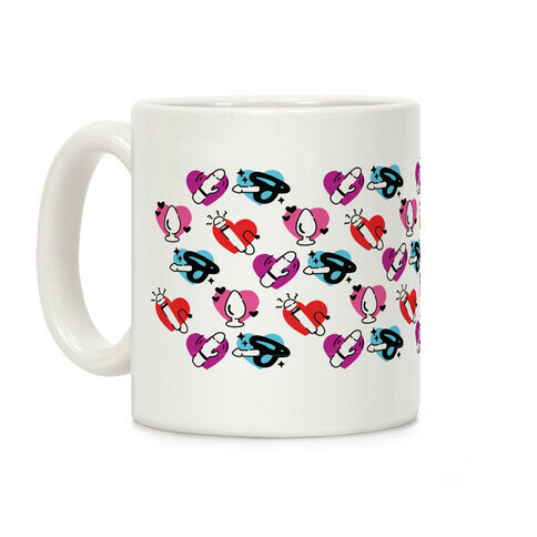 Good Vibrations Love Toy Pattern Coffee Mug