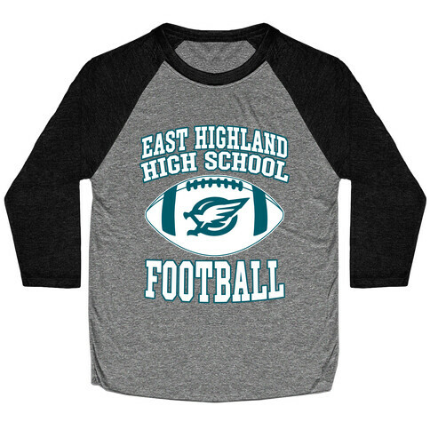 East Highland High School Football Baseball Tee