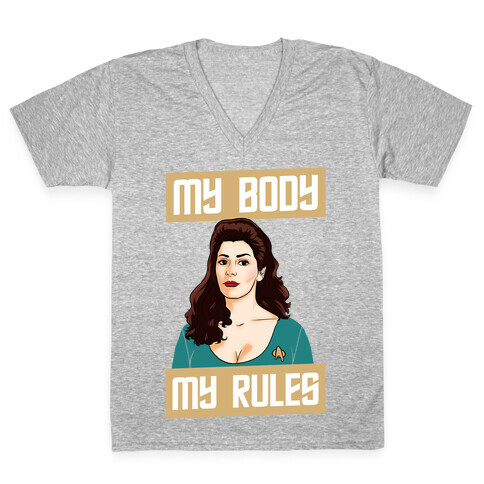 My Body My Rules (troi) V-Neck Tee Shirt
