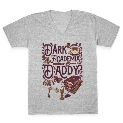 Dark Academia Daddy V-Neck Tee Shirt
