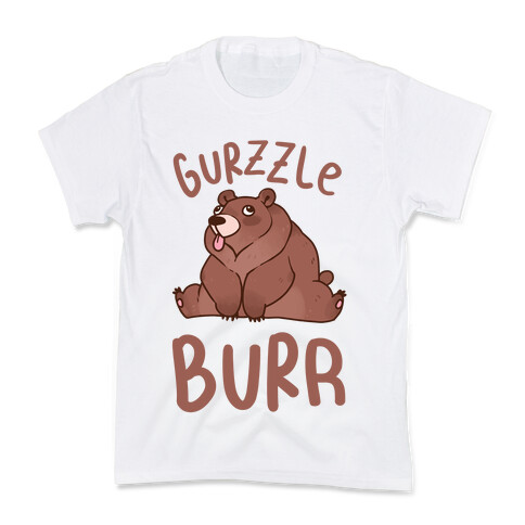 Gurzzle Burr derpy grizzly bear Kids T-Shirt