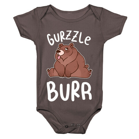 Gurzzle Burr derpy grizzly bear Baby One-Piece