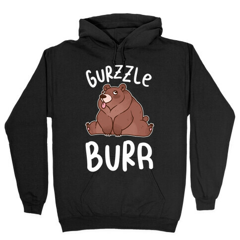 Gurzzle Burr derpy grizzly bear Hooded Sweatshirt
