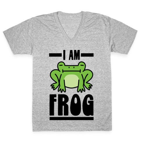 I Am Frog V-Neck Tee Shirt