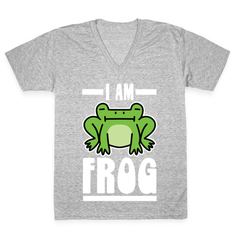 I Am Frog V-Neck Tee Shirt