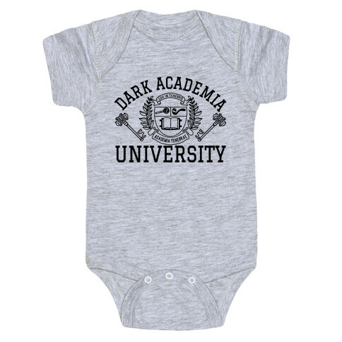 Dark Academia University Baby One-Piece