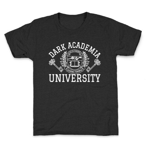 Dark Academia University Kids T-Shirt