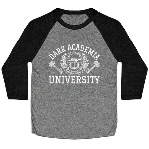 Dark Academia University Baseball Tee