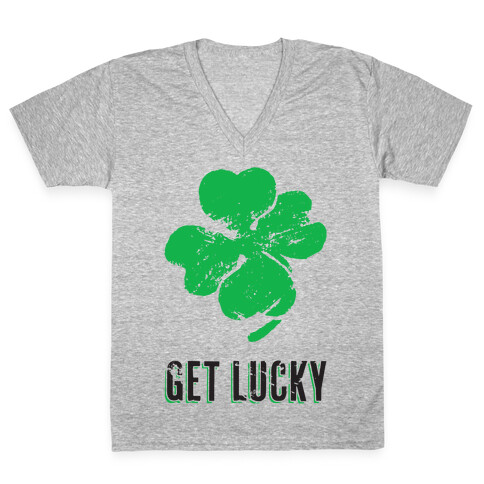 Get Lucky V-Neck Tee Shirt