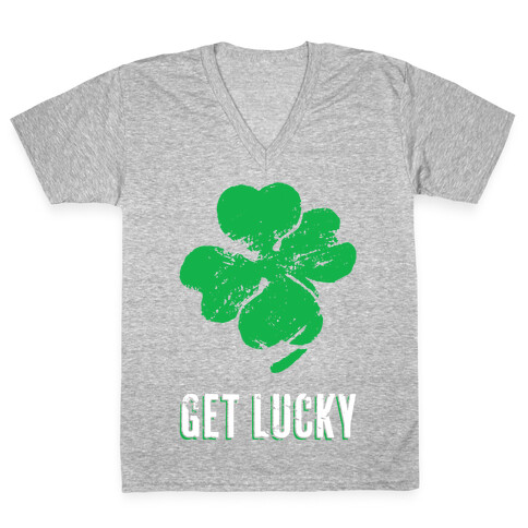 Get Lucky V-Neck Tee Shirt