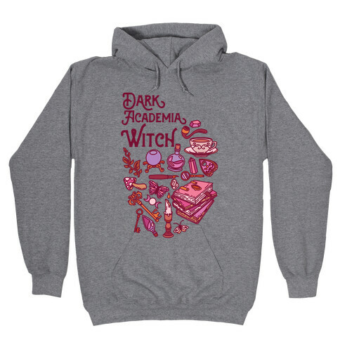 Dark Academia Witch Pattern Hooded Sweatshirt