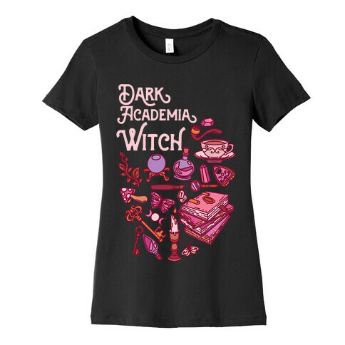 Dark Academia Witch Pattern Womens T-Shirt