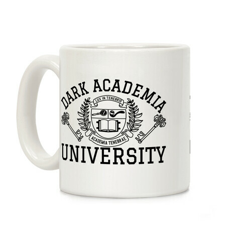 Dark Academia University Coffee Mug